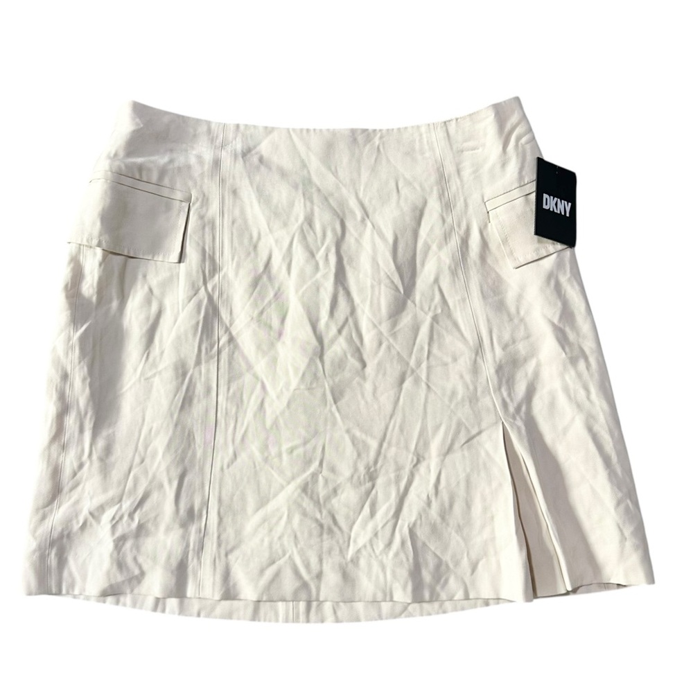 DKNY Khaki Lined Mini Skirt Size 10 - NWT